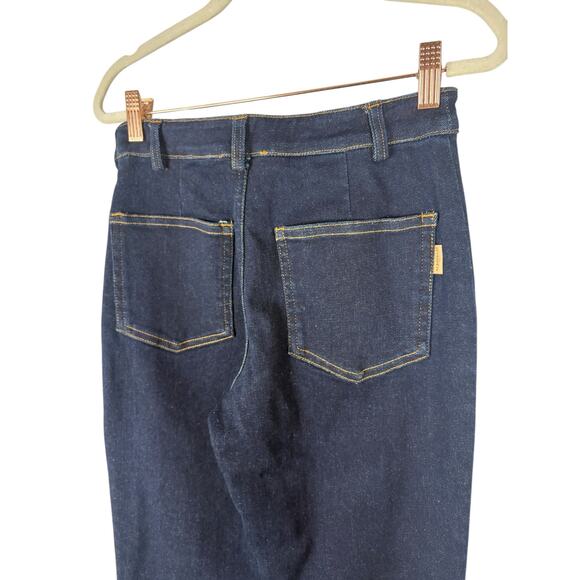 Retrofete Jeans Leg Low Rise Stretch Denim Micro Flare Blue Sz 25 - SAMPLE SALE! - Picture 6 of 8